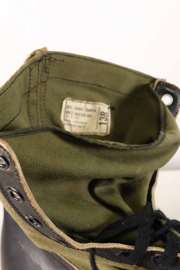 1962 Contract 1st Model U.S. Army Jungle Boots Vibram Sole 13R Used