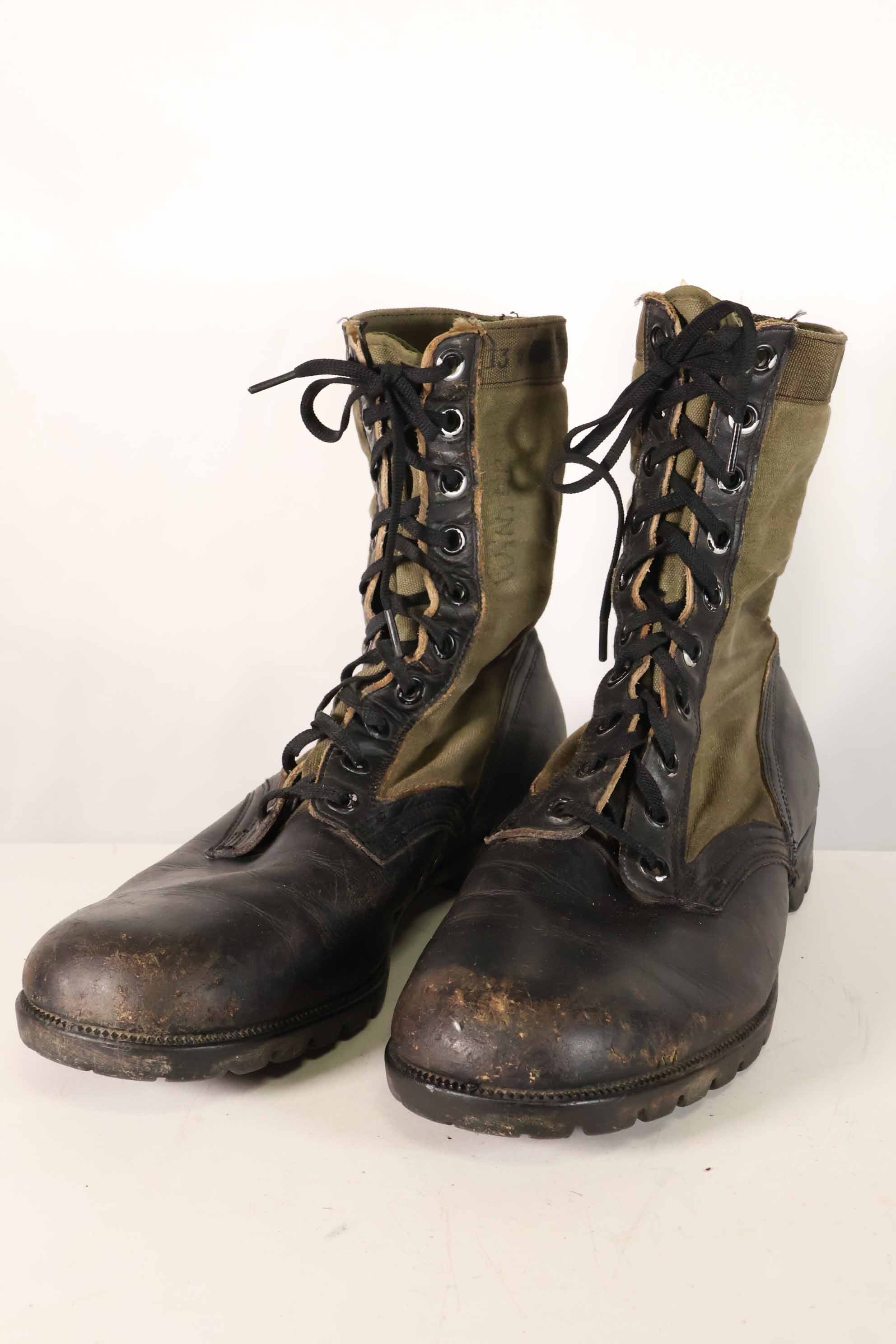 1964 Contract 2nd Model U.S. Army Jungle Boots Vibram Sole 13R Used