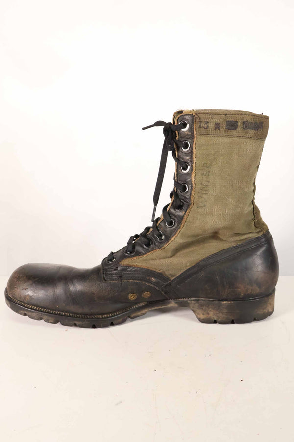 1964 Contract 2nd Model U.S. Army Jungle Boots Vibram Sole 13R Used