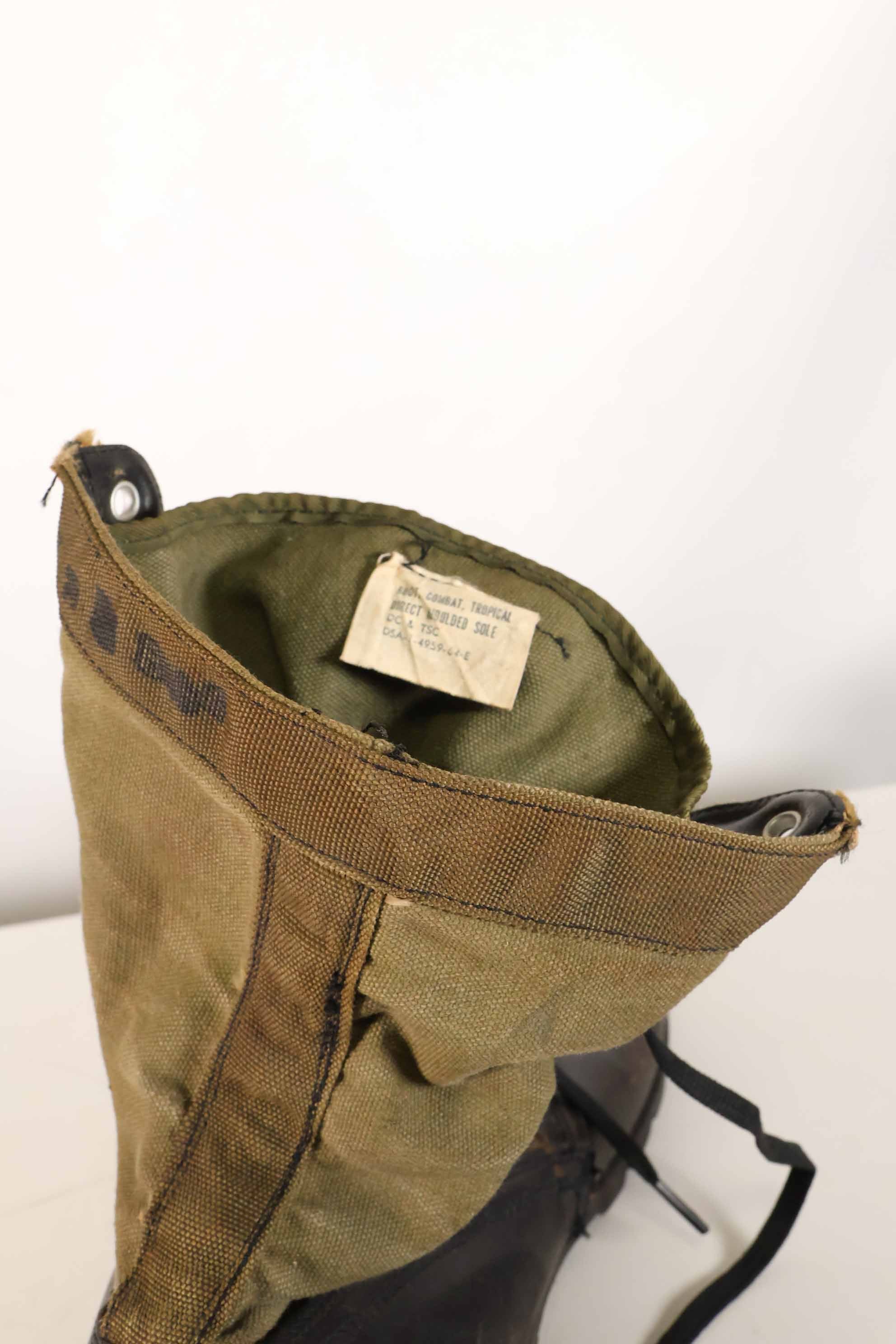 1964 Contract 2nd Model U.S. Army Jungle Boots Vibram Sole 13R Used