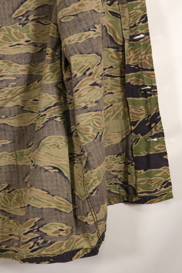 実物　レイトウォーパターン　173空挺旅団パッチ付き　US-Sサイズ　タイガーストライプ　シャツ　