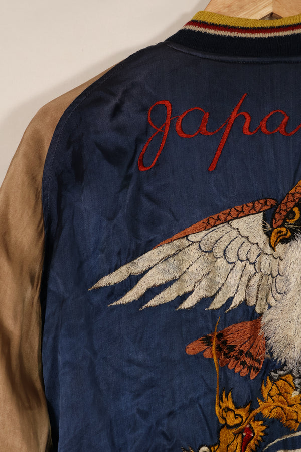 実物　1950年代初頭　Japan Jacket　レア刺繍　パイピング付き　中古品　ジッパー破損あり