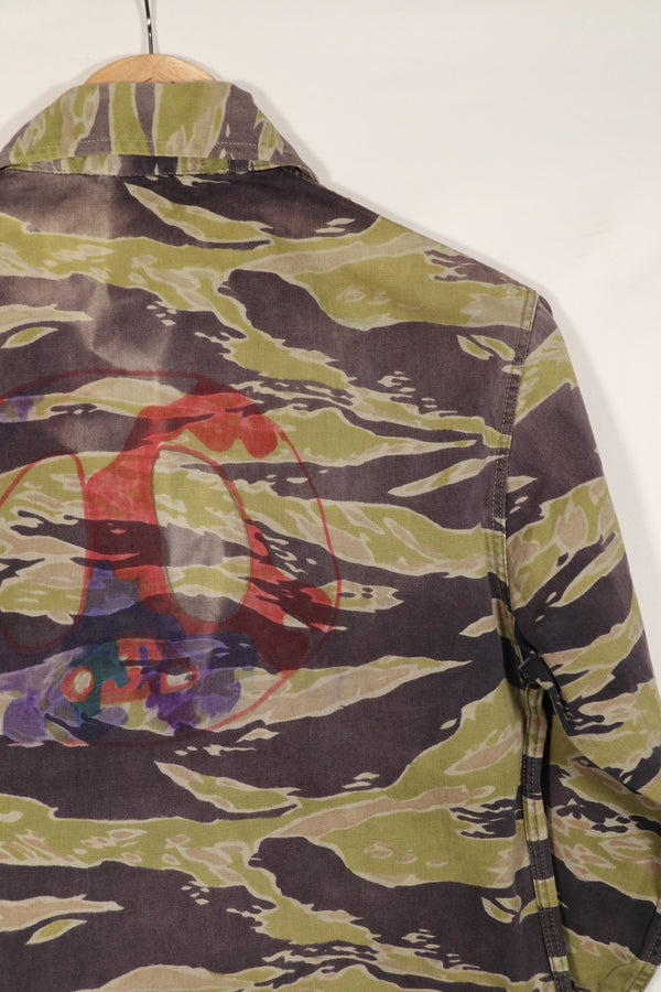 正品二手重磅二战后期虎纹衬衫。