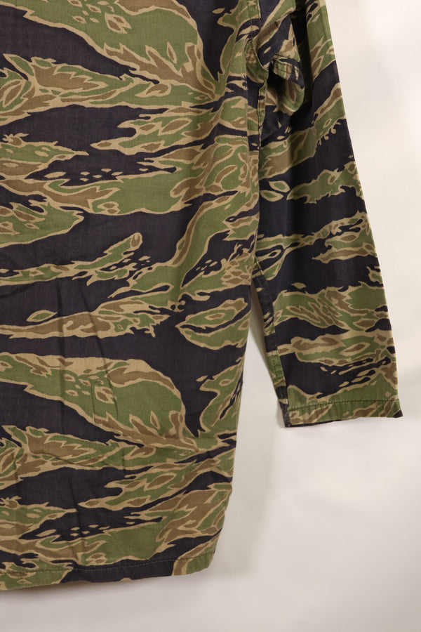 実物　レイトウォーパターン　173空挺旅団パッチ付き　US-Sサイズ　タイガーストライプ　シャツ　