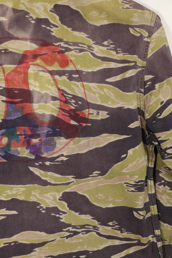 正品二手重磅二战后期虎纹衬衫。