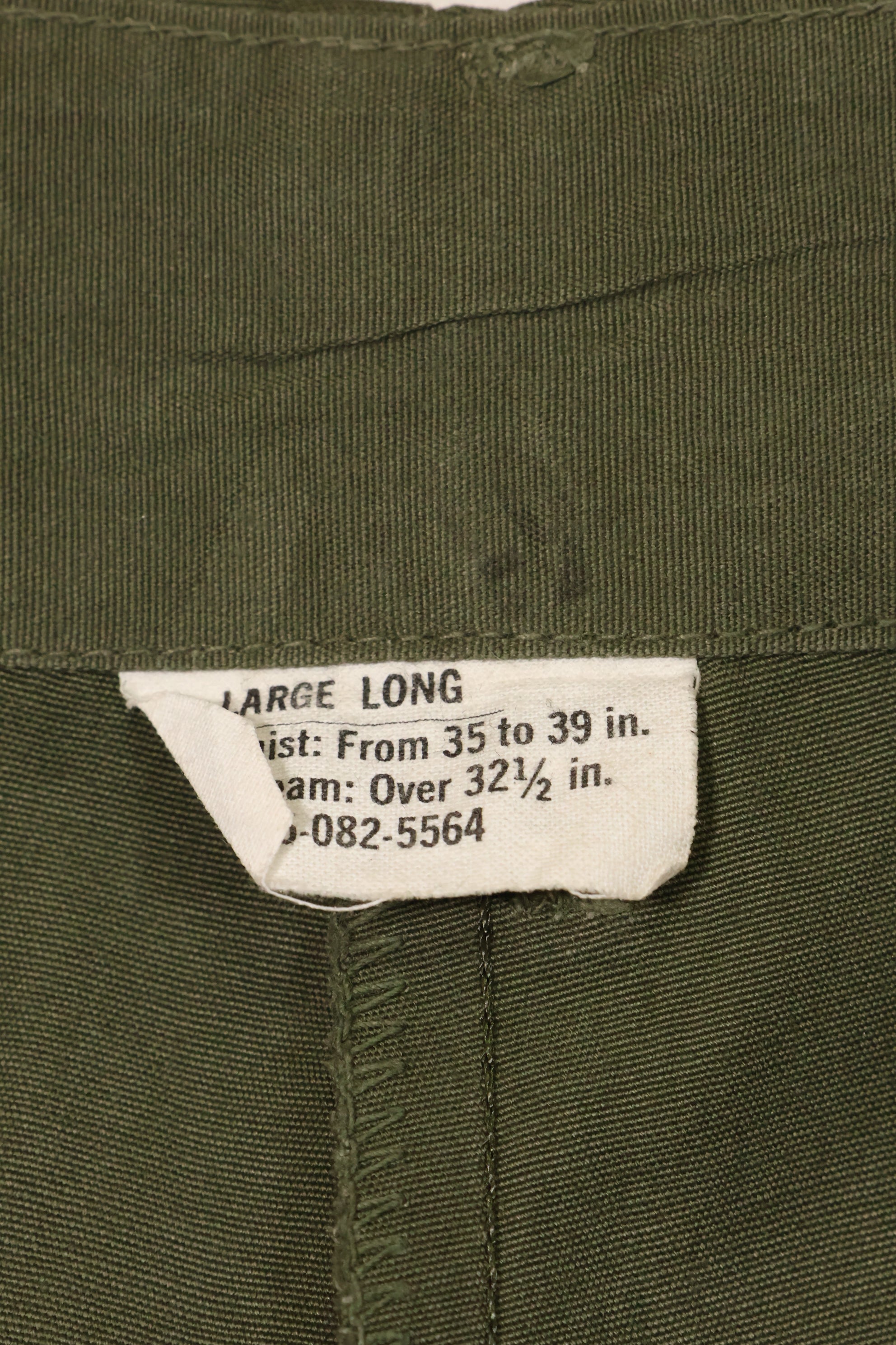 1967年契約　3rd Model ノンリップストップ　ジャングルファティーグ　パンツ　L-L　中古品