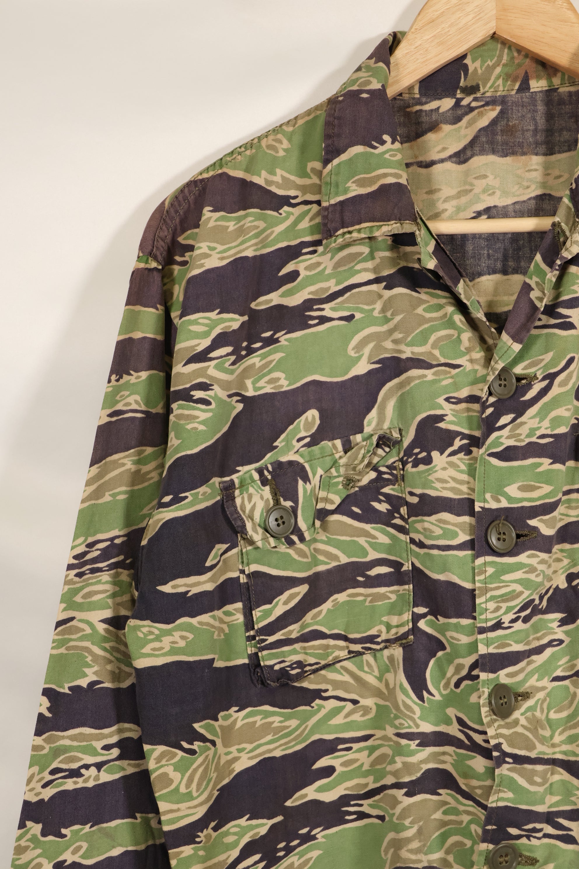 実物　映画衣装　レイトウォーパターン　US-Sサイズ　タイガーストライプ　シャツ　パラマウント映画