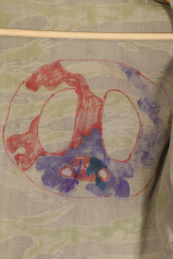 正品二手重磅二战后期虎纹衬衫。