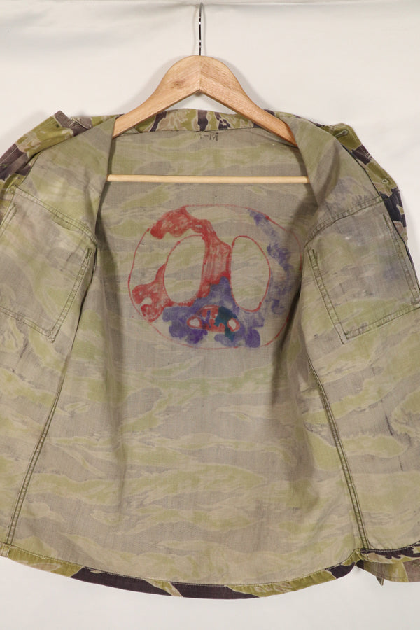 正品二手重磅二战后期虎纹衬衫。