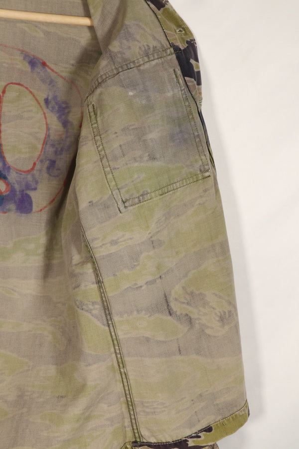 正品二手重磅二战后期虎纹衬衫。