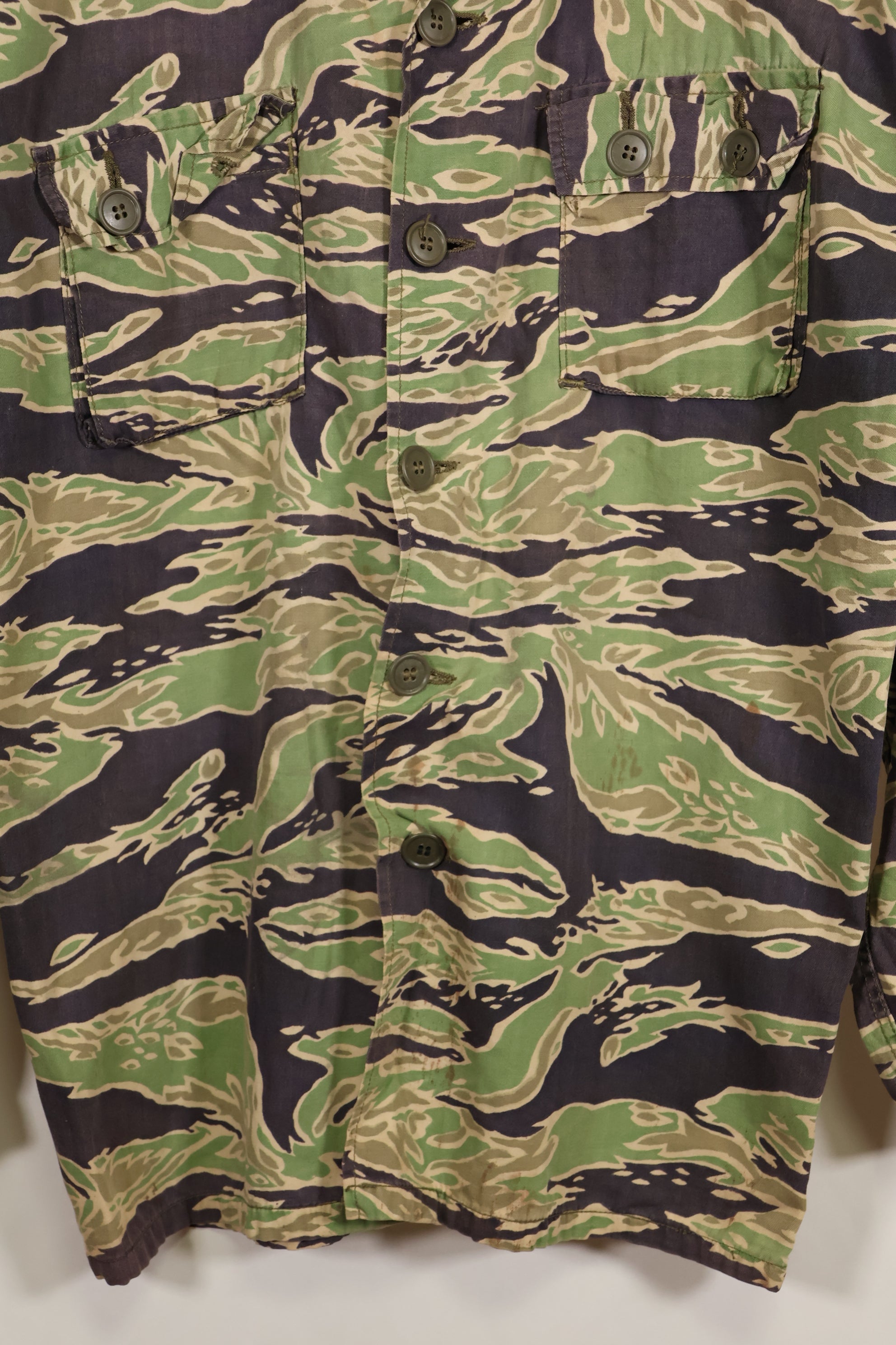 実物　映画衣装　レイトウォーパターン　US-Sサイズ　タイガーストライプ　シャツ　パラマウント映画