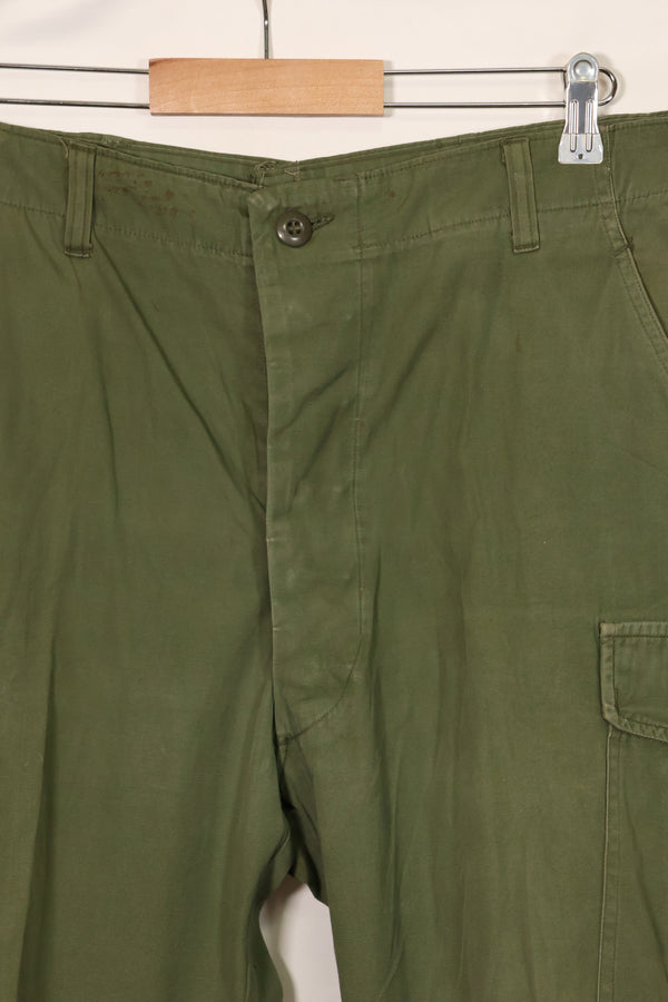 1967年契約　3rd Model ノンリップストップ　ジャングルファティーグ　パンツ　L-L　中古品　B