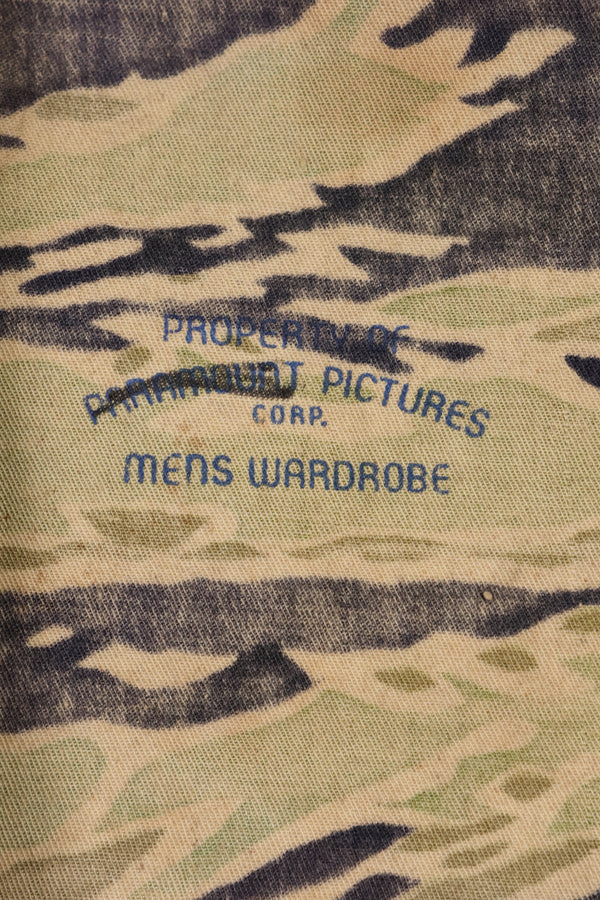 実物　映画衣装　レイトウォーパターン　US-Sサイズ　タイガーストライプ　シャツ　パラマウント映画