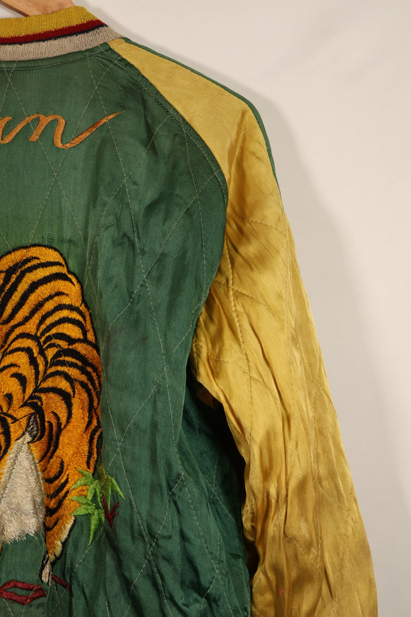 実物　1950年代初頭　Japan Jacket　レア刺繍　パイピング付き　中古品　ジッパー破損あり