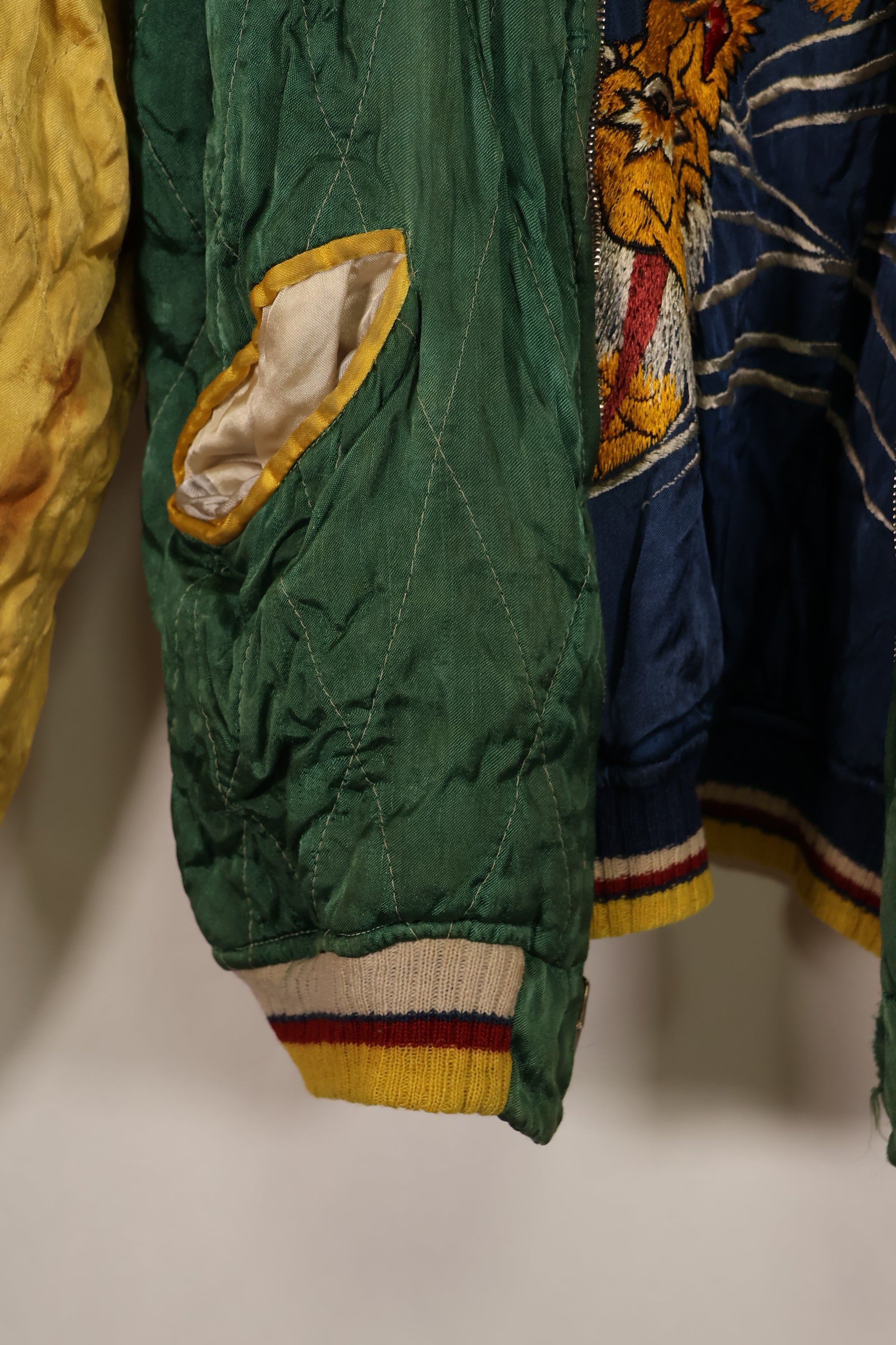 実物　1950年代初頭　Japan Jacket　レア刺繍　パイピング付き　中古品　ジッパー破損あり
