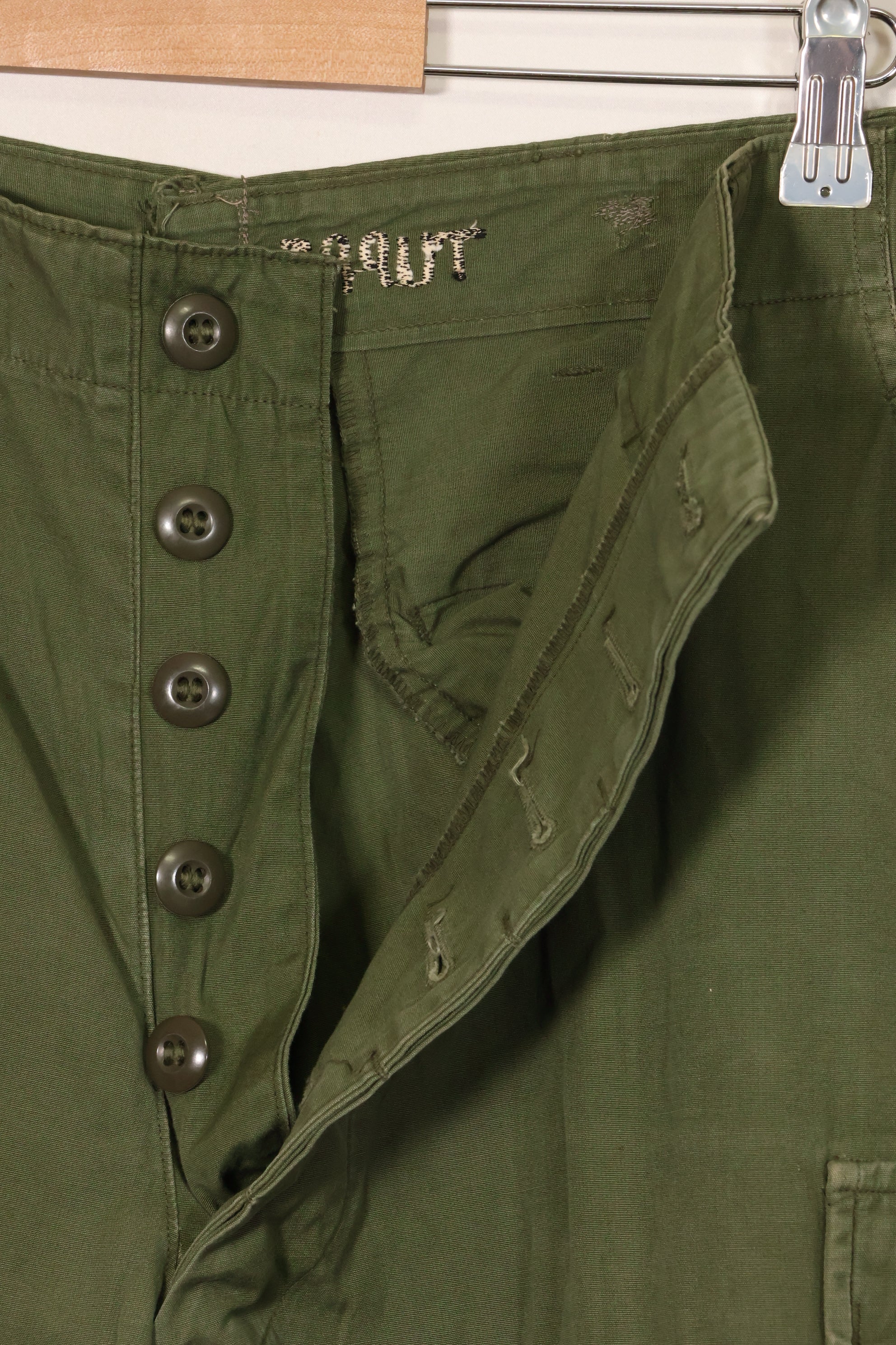 1967年契約　3rd Model ノンリップストップ　ジャングルファティーグ　パンツ　L-L　中古品　B