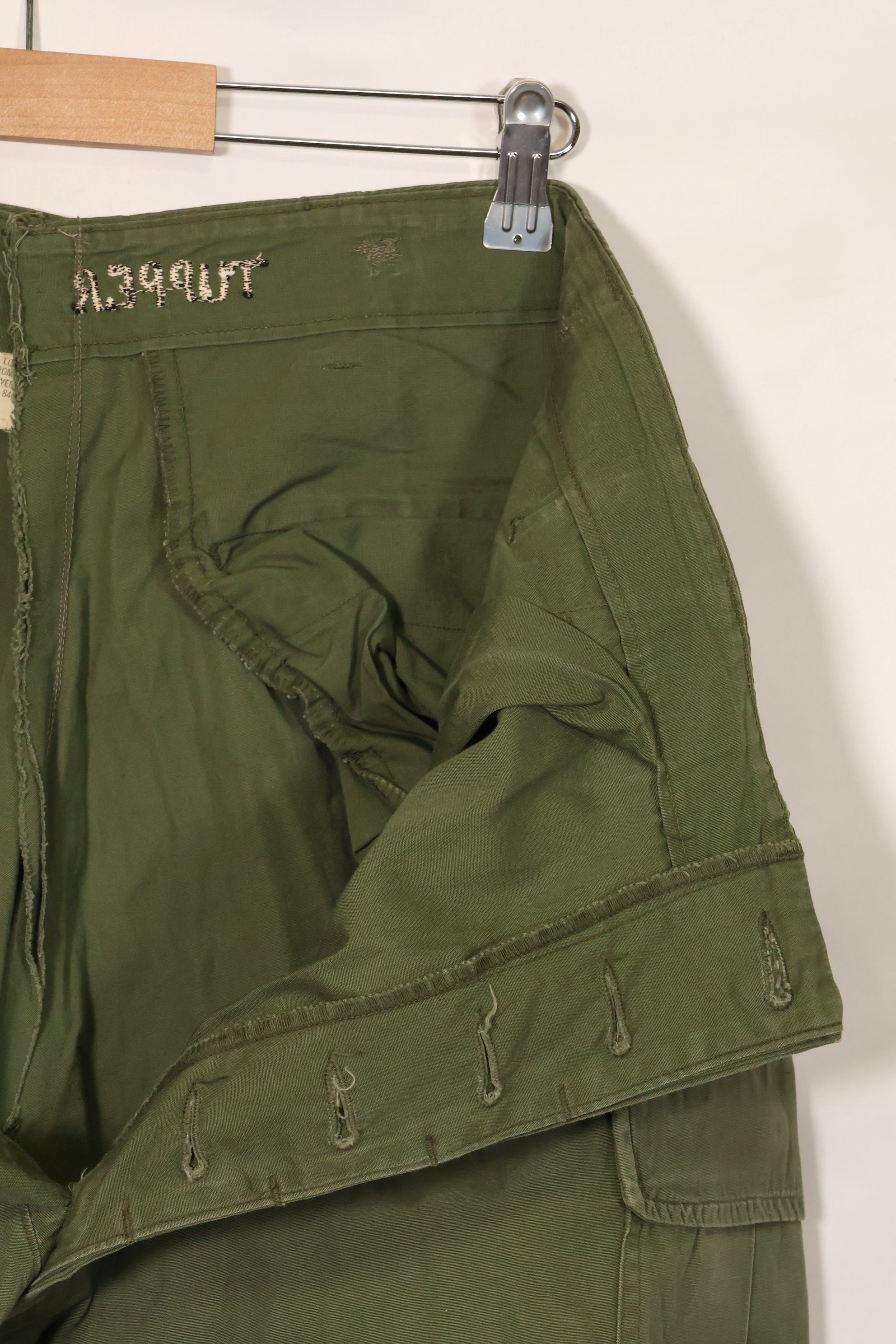1967年契約　3rd Model ノンリップストップ　ジャングルファティーグ　パンツ　L-L　中古品　B