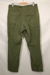 1967年契約　3rd Model ノンリップストップ　ジャングルファティーグ　パンツ　L-L　中古品　B
