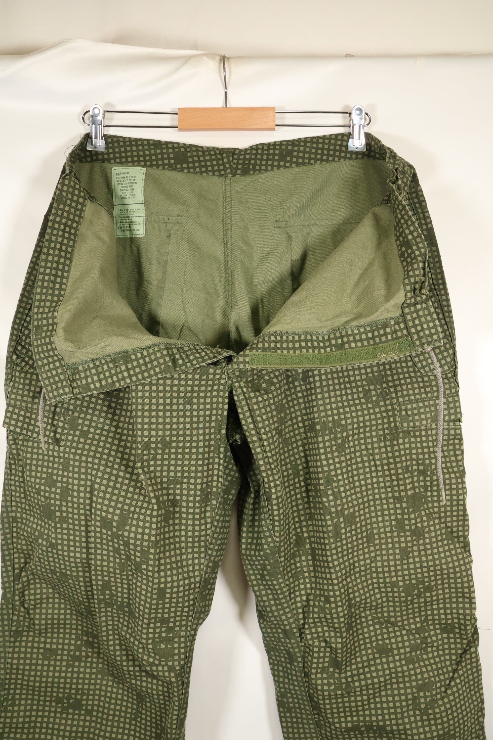1982 Contract - M-R U.S. Military - Infrared-Countermeasure - Night Camo - Pants - Overpants - Used