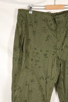 1987 Contract - L-R: U.S. Military, Infrared-Countermeasure, Night Camo, Pants, Overpants, Used (Replica)