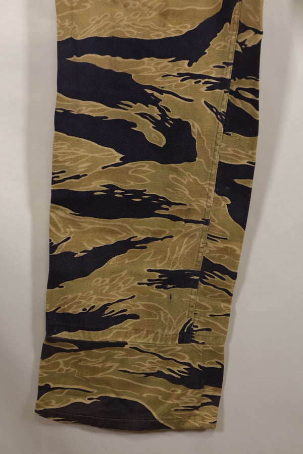 1960年代後半　ゴールドタイガーストライプ　パンツ　USカット　US-M改造　褪色あり　中古品