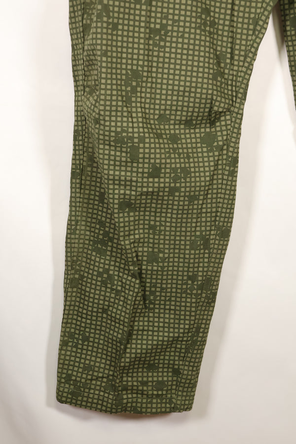 1987 Contract - L-R: U.S. Military, Infrared-Countermeasure, Night Camo, Pants, Overpants, Used (Replica)