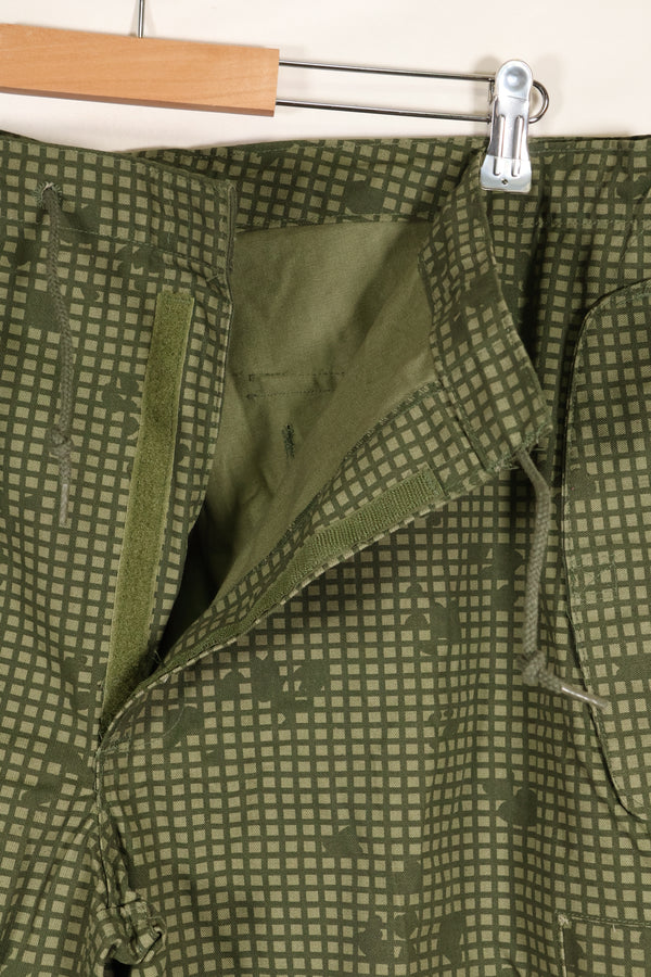 1987 Contract - L-R: U.S. Military, Infrared-Countermeasure, Night Camo, Pants, Overpants, Used (Replica)