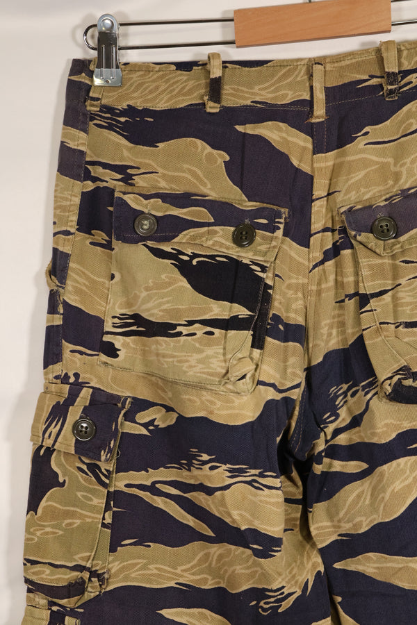 1960年代後半　ゴールドタイガーストライプ　パンツ　USカット　US-M改造　褪色あり　中古品