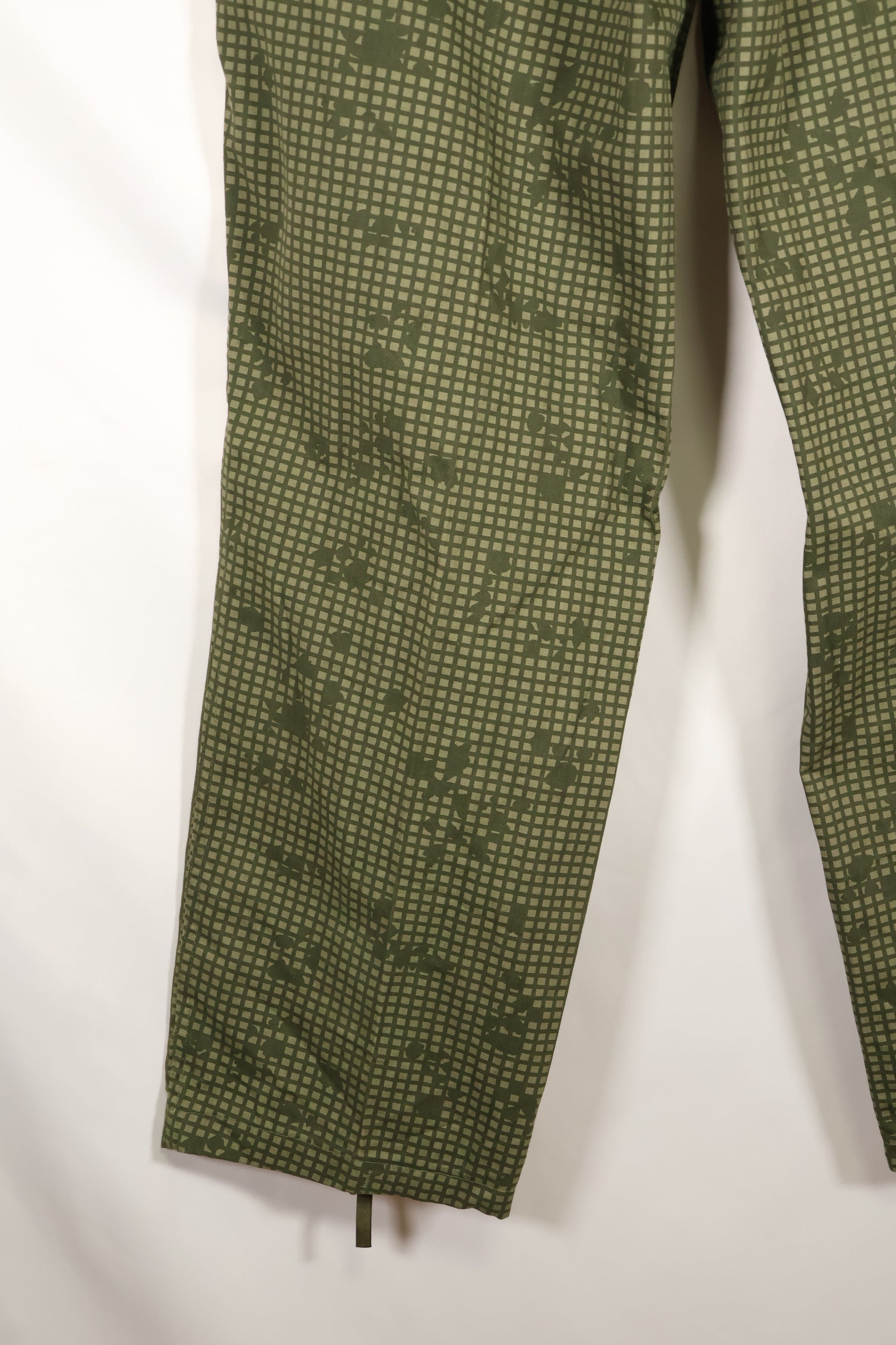 1987 Contract - L-R: U.S. Military, Infrared-Countermeasure, Night Camo, Pants, Overpants, Used (Replica)