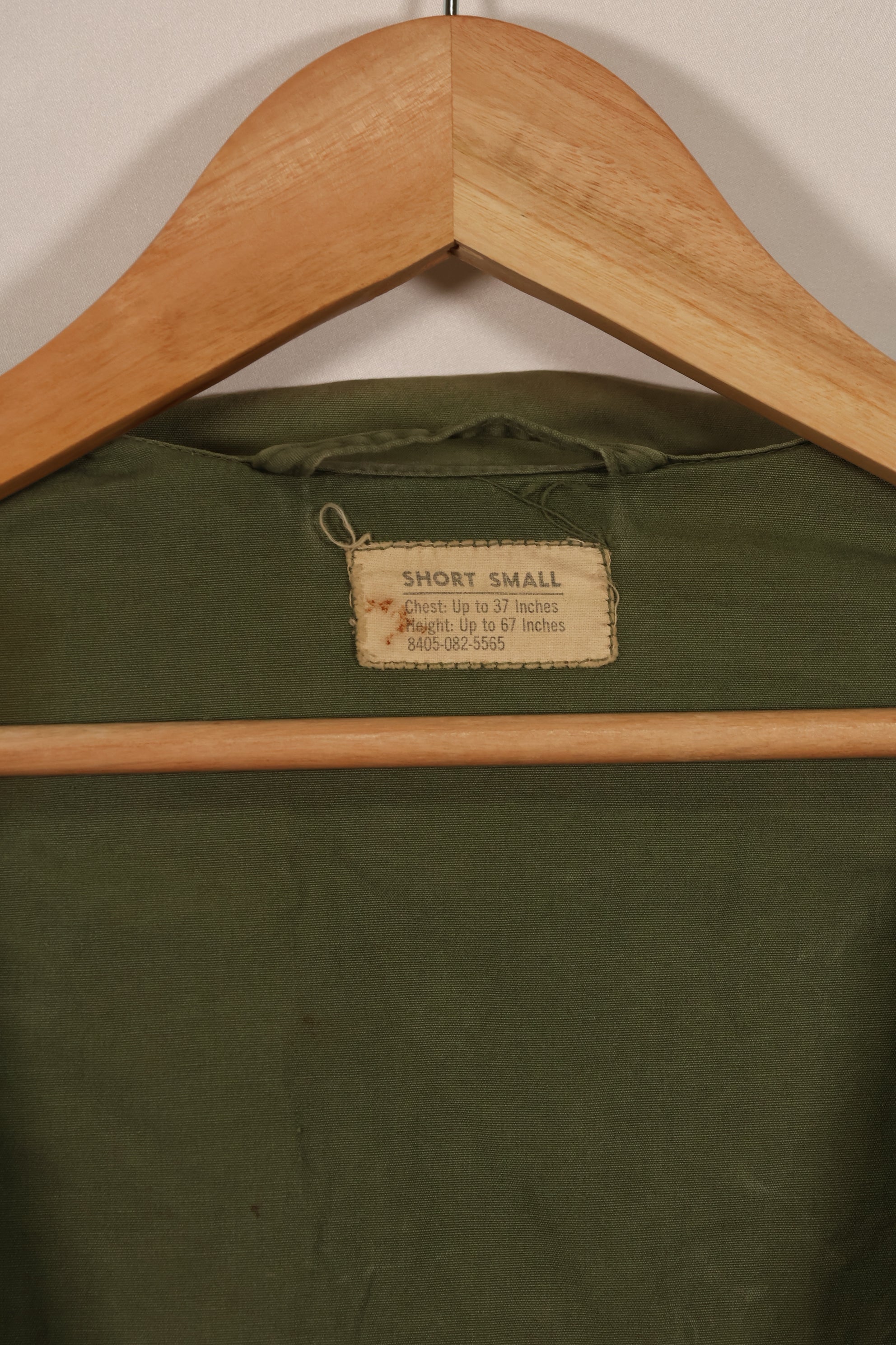 実物　1963年製造　1st Model ジャングルファティーグ　ジャケット　S-S 中古品