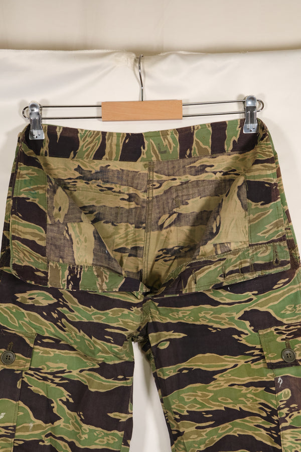 実物　レイトウォーパターン　推定A-L　タイガーストライプ　パンツ　中古品 パラマウント映画