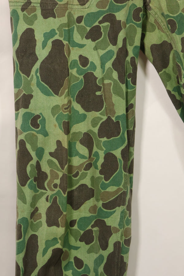 1960年代〜70年代　韓国軍　フロッグスキン迷彩　パンツ　ベイカーパンツカット　中古品　B