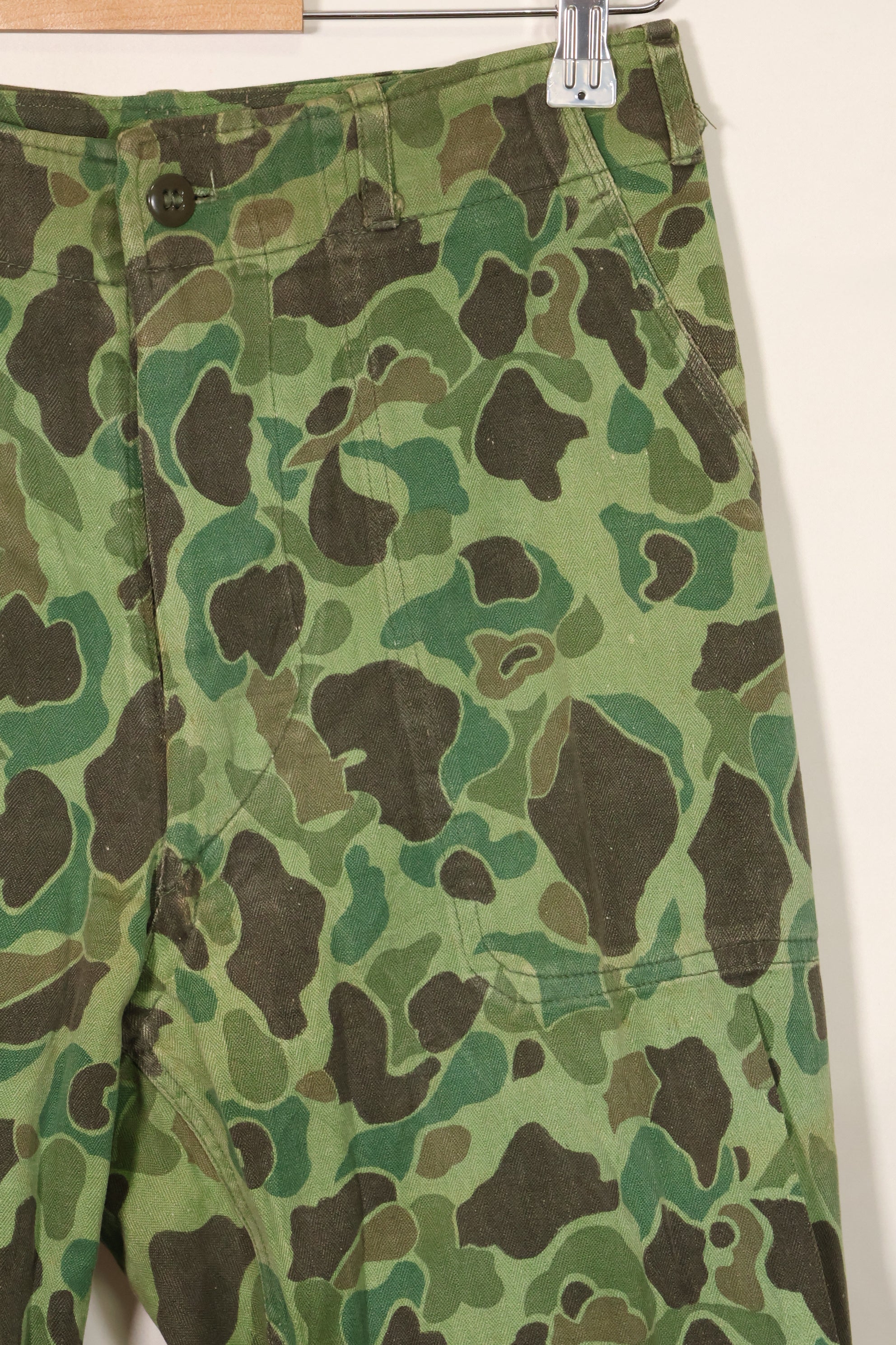 1960年代〜70年代　韓国軍　フロッグスキン迷彩　パンツ　ベイカーパンツカット　中古品　B