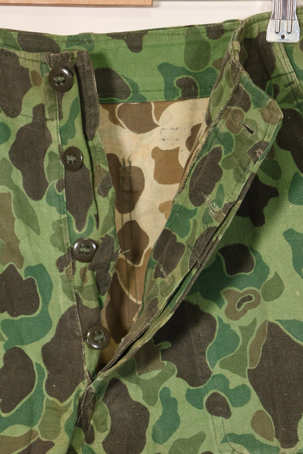1960年代〜70年代　韓国軍　フロッグスキン迷彩　パンツ　ベイカーパンツカット　中古品　B