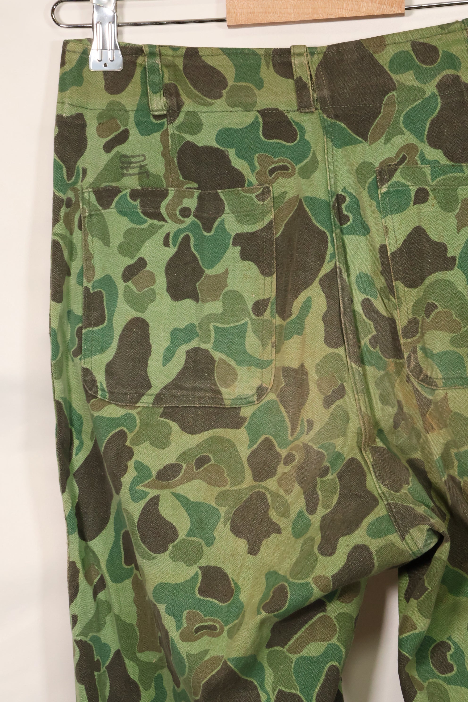 1960年代〜70年代　韓国軍　フロッグスキン迷彩　パンツ　ベイカーパンツカット　中古品　B