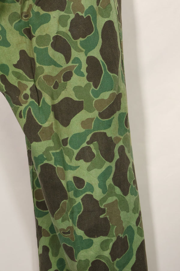 1960年代〜70年代　韓国軍　フロッグスキン迷彩　パンツ　ベイカーパンツカット　中古品　B