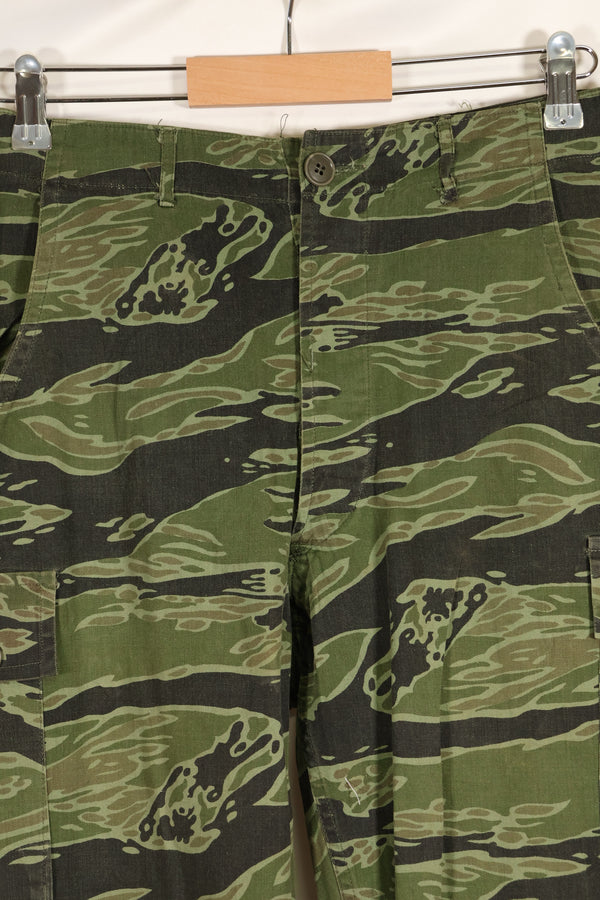 Real Late War Pattern US Size Tiger Stripe Shirt Dark Color Used