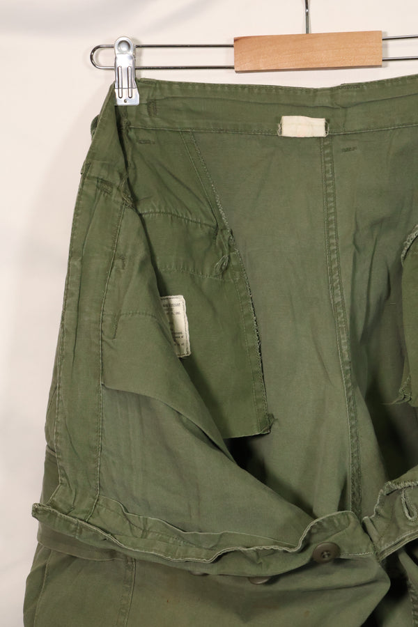 1967年契約　3rd Model ノンリップストップ　ジャングルファティーグ　パンツ　L-S　中古品