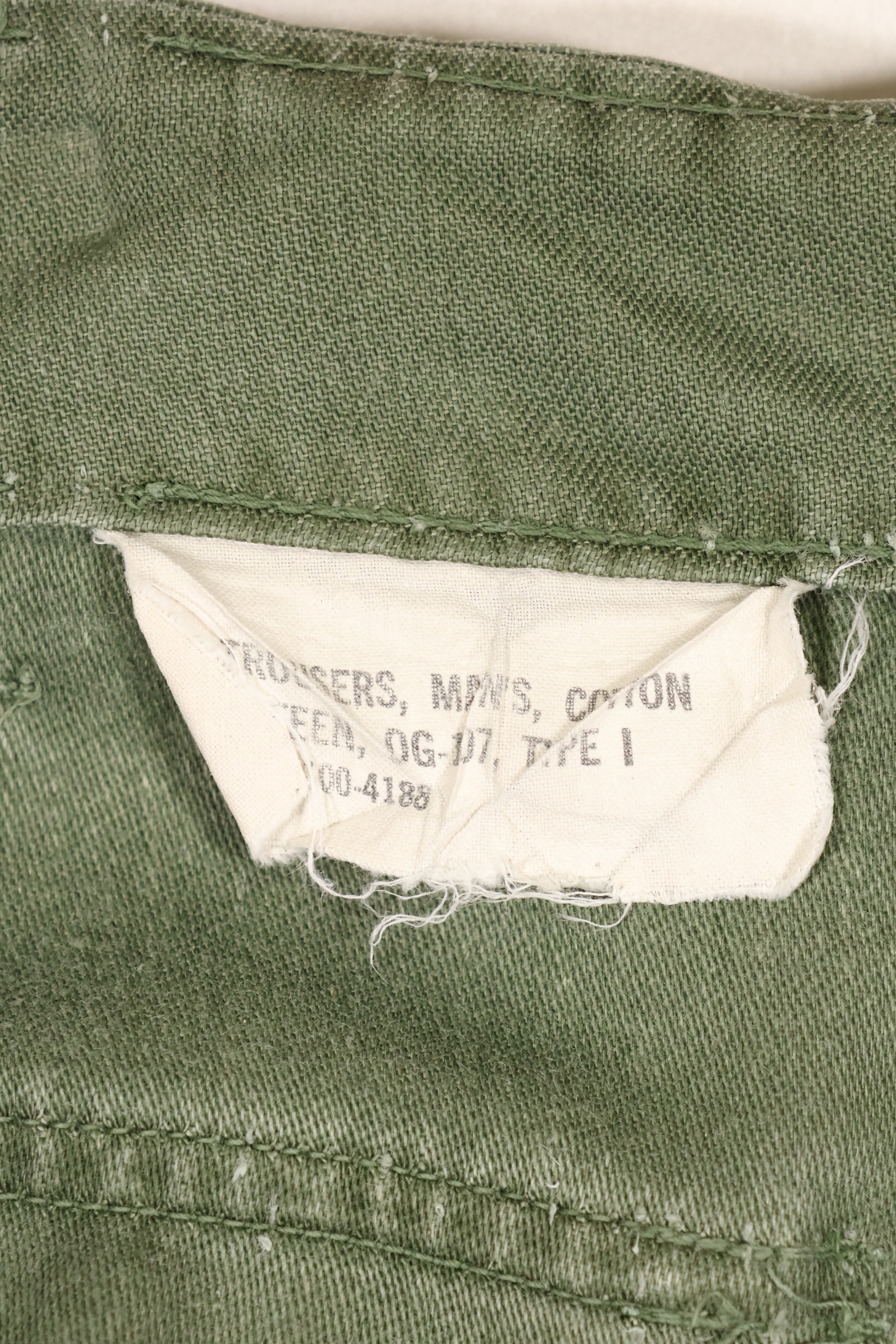 1960年代中頃　36x31　アメリカ軍　OG-107　ユーティリティパンツ　TYPE I 中古品