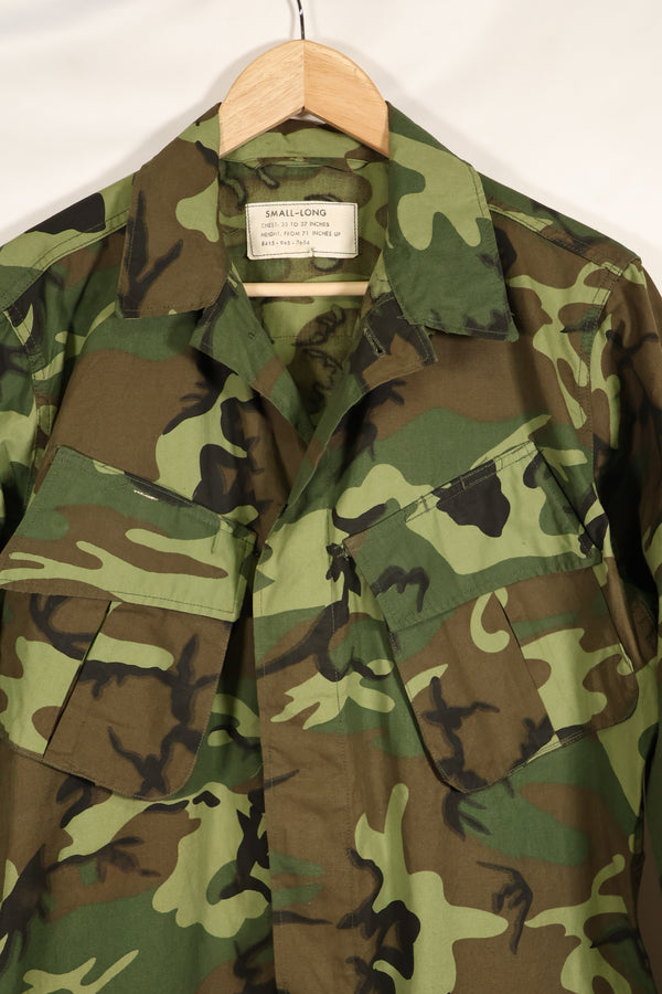 1966〜67年頃　デッドストック　S-L　ノンリップストップ　初期プリント　ERDL　ファティーグジャケット