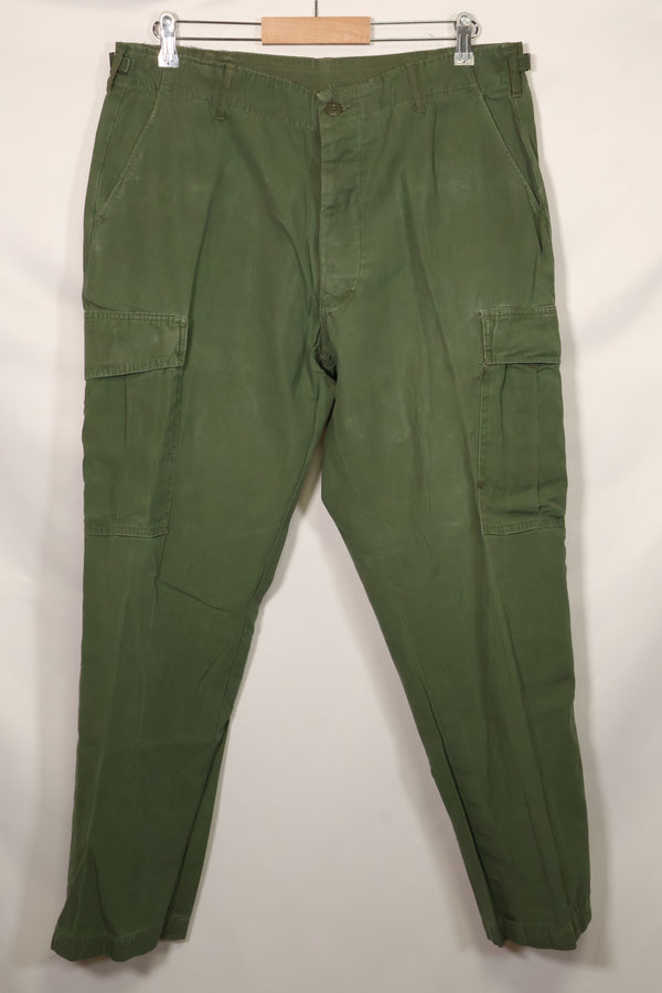 1967年契約　3rd Model ノンリップストップ　ジャングルファティーグ　パンツ　L-S　補修あり　中古品 B