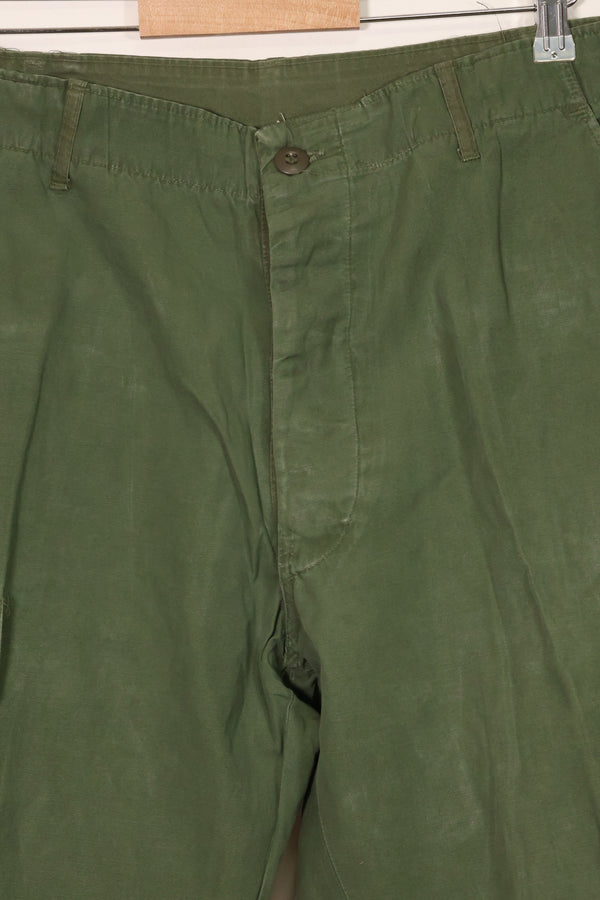 1967年契約　3rd Model ノンリップストップ　ジャングルファティーグ　パンツ　L-S　補修あり　中古品 B