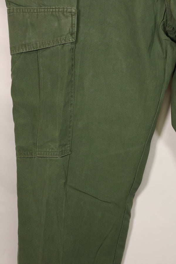 1967年契約　3rd Model ノンリップストップ　ジャングルファティーグ　パンツ　L-S　補修あり　中古品 B