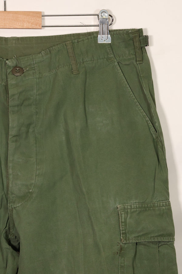 1967年契約　3rd Model ノンリップストップ　ジャングルファティーグ　パンツ　L-S　補修あり　中古品 B