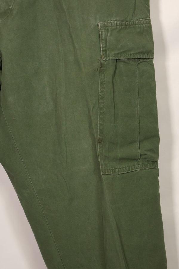 1967年契約　3rd Model ノンリップストップ　ジャングルファティーグ　パンツ　L-S　補修あり　中古品 B