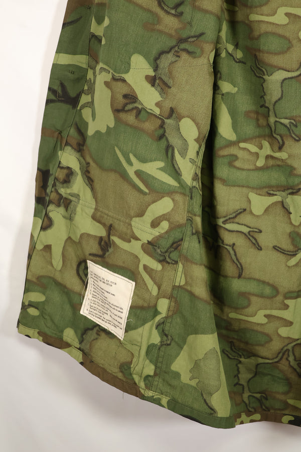 1966〜67年頃　デッドストック　S-L　ノンリップストップ　初期プリント　ERDL　ファティーグジャケット