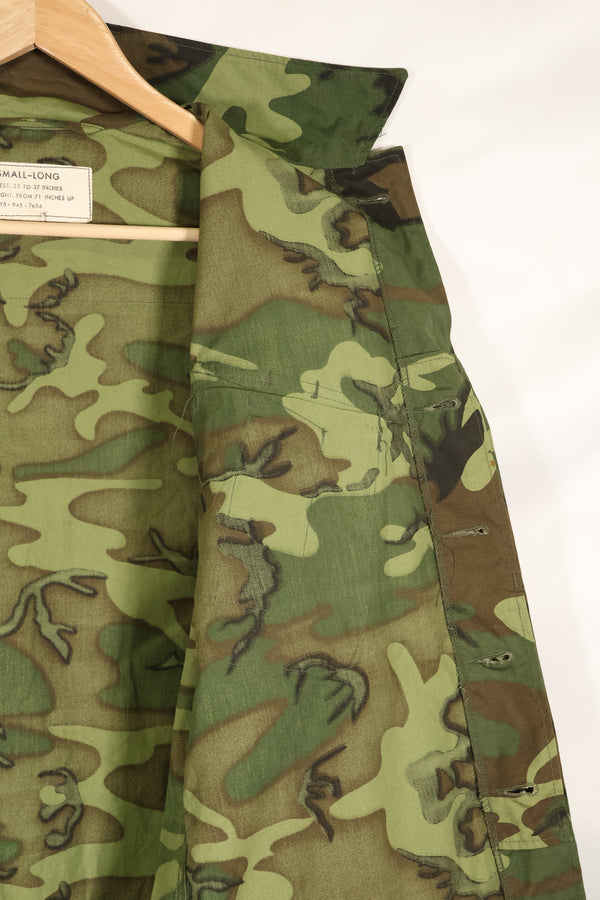 1966〜67年頃　デッドストック　S-L　ノンリップストップ　初期プリント　ERDL　ファティーグジャケット