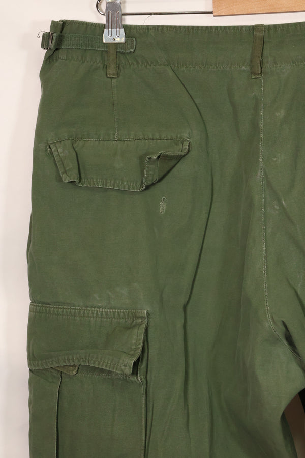 1967年契約　3rd Model ノンリップストップ　ジャングルファティーグ　パンツ　L-S　補修あり　中古品 B