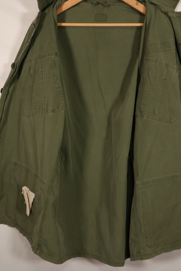 実物　1963-64年製造　1st Model ジャングルファティーグ　ジャケット　パッチ後あり　中古品