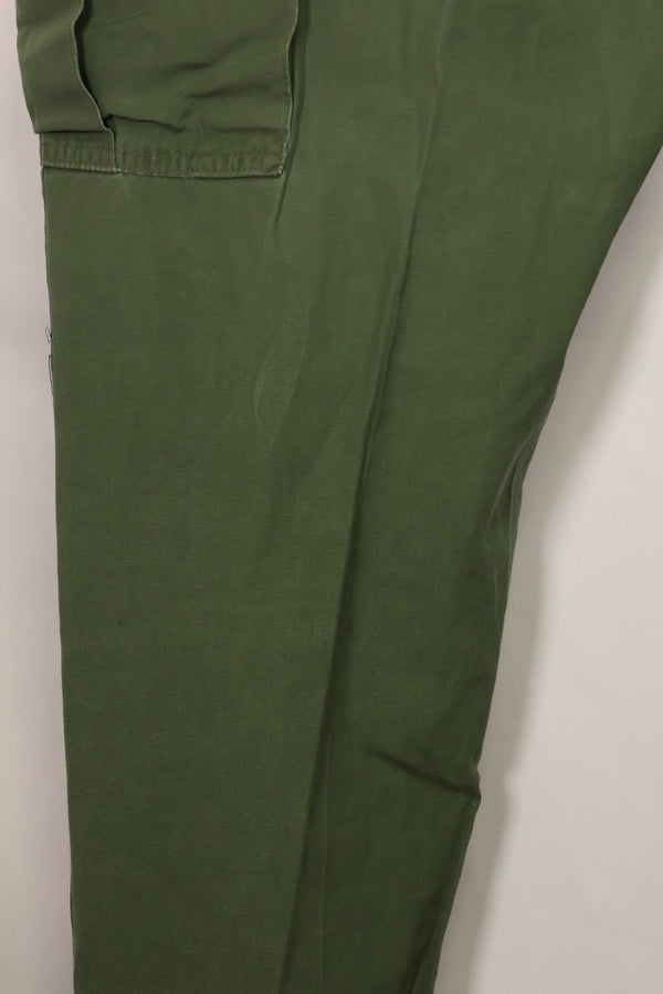1967年契約　3rd Model ノンリップストップ　ジャングルファティーグ　パンツ　L-S　補修あり　中古品 B